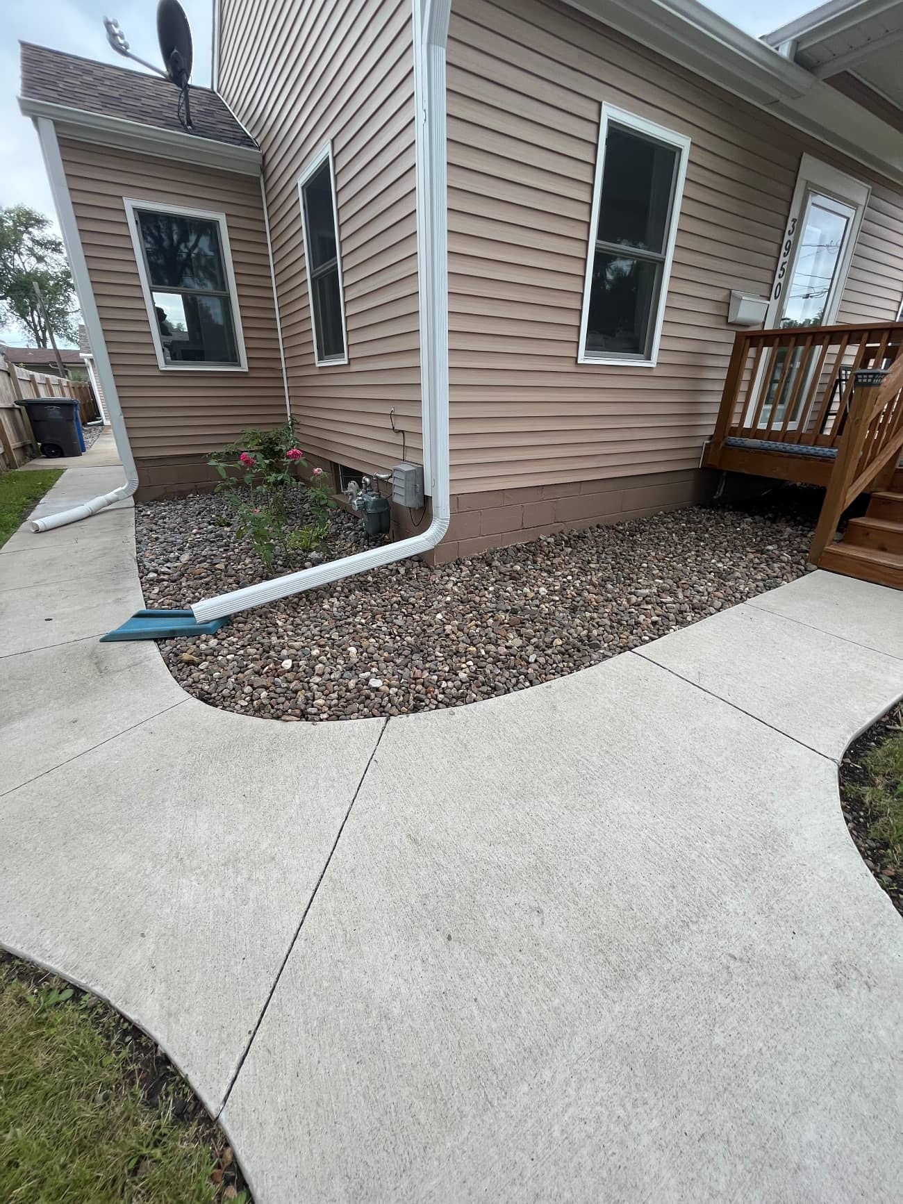 concrete sidewalk project