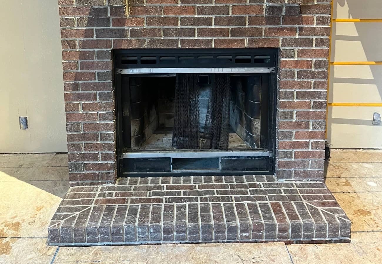 home masonry fireplace